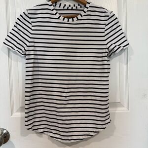 Lululemon Yachtie Stripe White Black